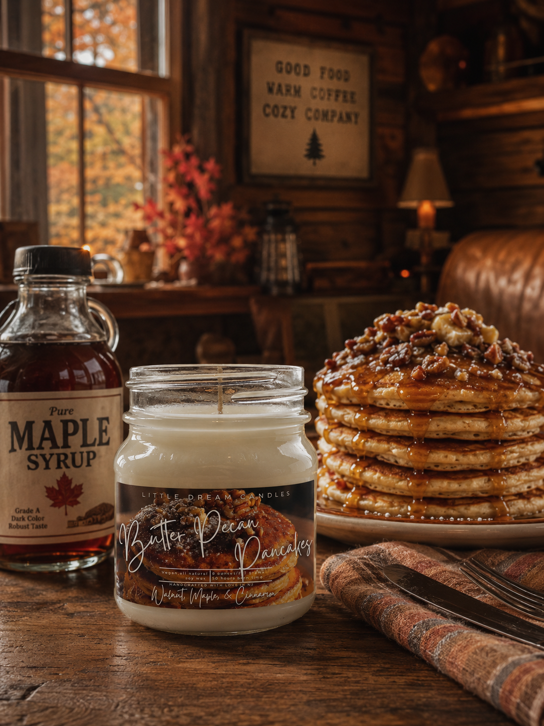 Butter Pecan Pancakes Candle