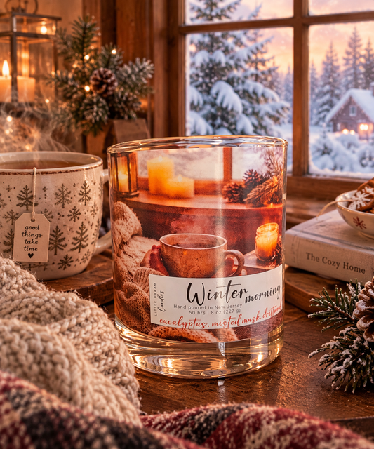 Winter Morning Candle