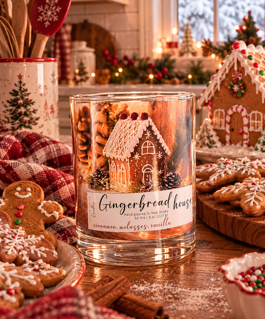 Gingerbread House Candle