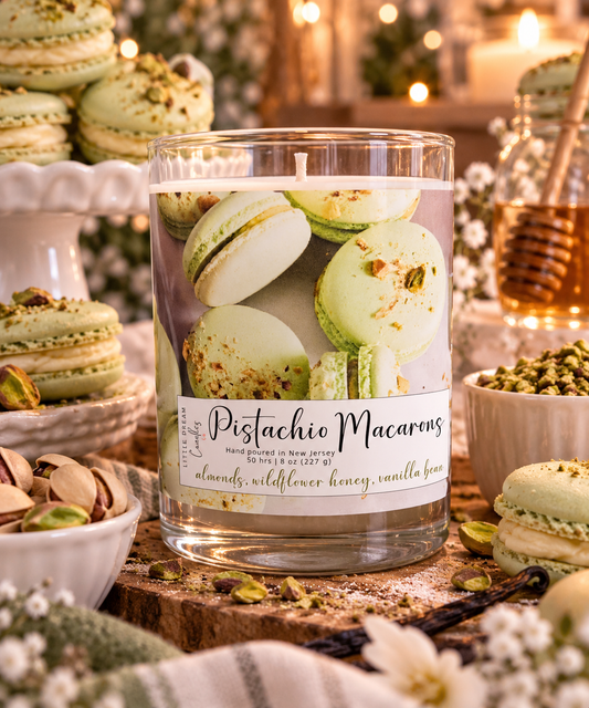 Pistachio Macaron Candle