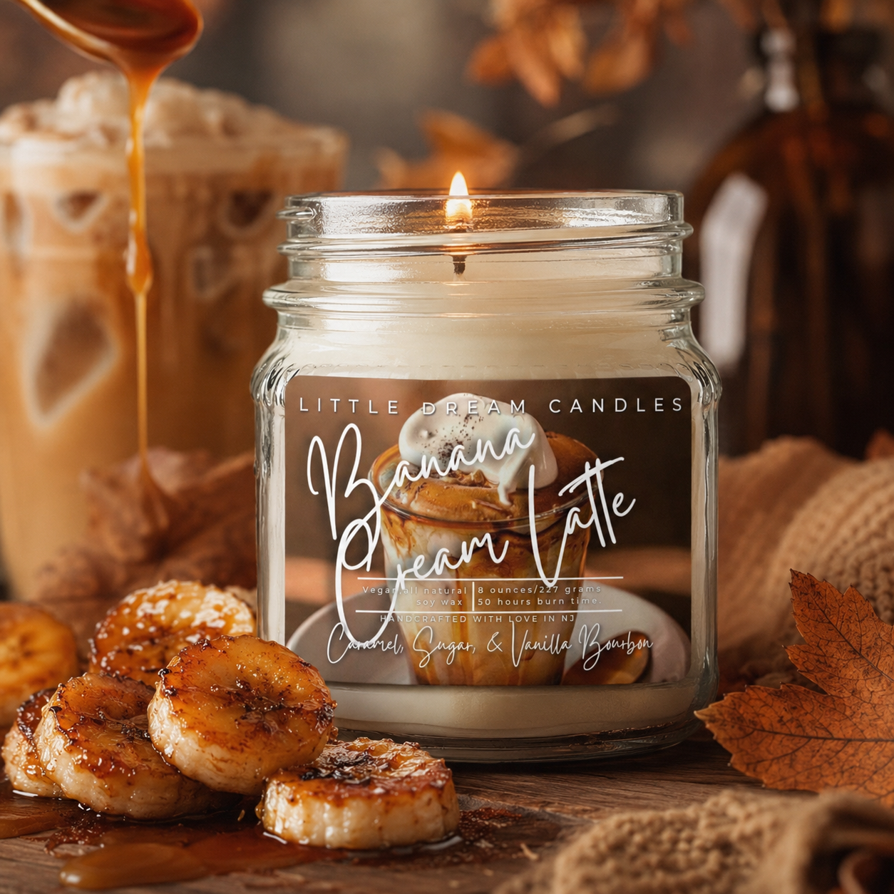 Banana Cream Latte Candle
