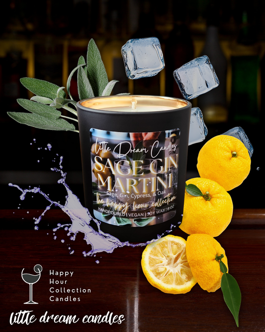 Sage Gin Martini Candle