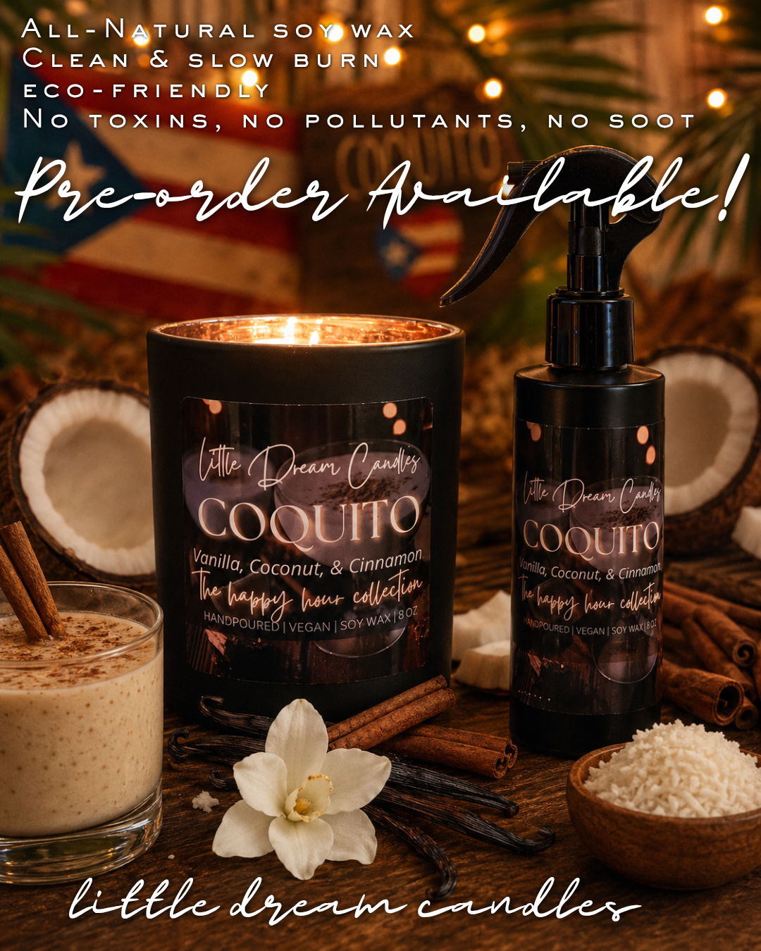 Coquito Candle Pre-order